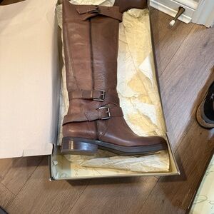 Enzo Angiolini Dark Gray Leather Boots